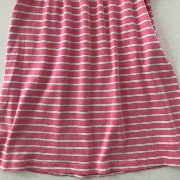 Hanna Andersson 120 Girls 6-7 Pink Stripe Dress Spring Summer - Picture 2 of 4